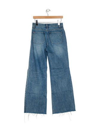 Alice + Olivia High-Rise Wide Leg Jeans