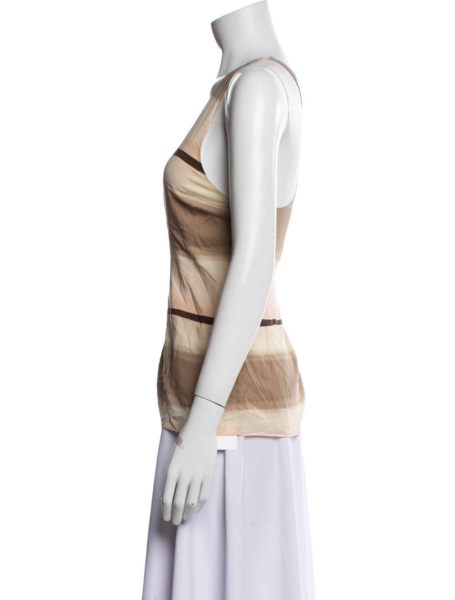 Alice + Olivia Silk Striped Top