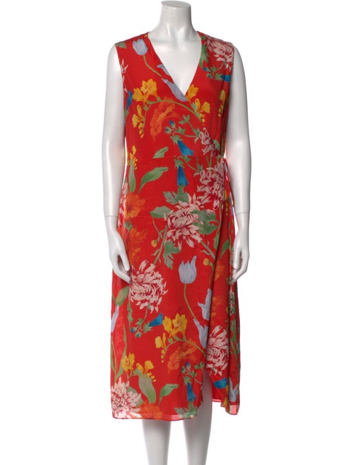 Alice + Olivia Silk Midi Length Dress