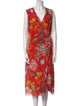 Alice + Olivia Silk Midi Length Dress