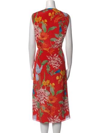 Alice + Olivia Silk Midi Length Dress