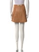 Alice + Olivia Lamb Leather Mini Skirt