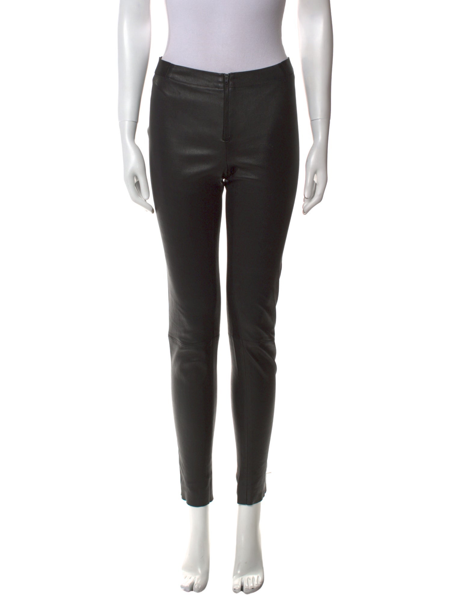 Alice + Olivia Lambskin Skinny Leg Pants