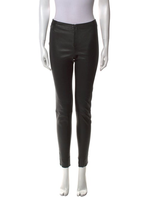 Alice + Olivia Lambskin Skinny Leg Pants