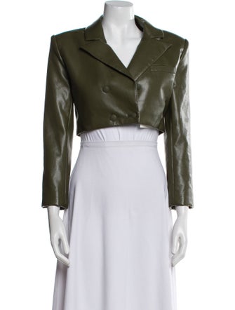 Alice + Olivia Faux Leather Bolero