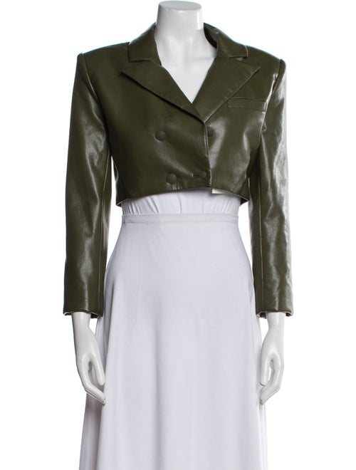Alice + Olivia Faux Leather Bolero