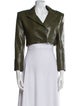 Alice + Olivia Faux Leather Bolero