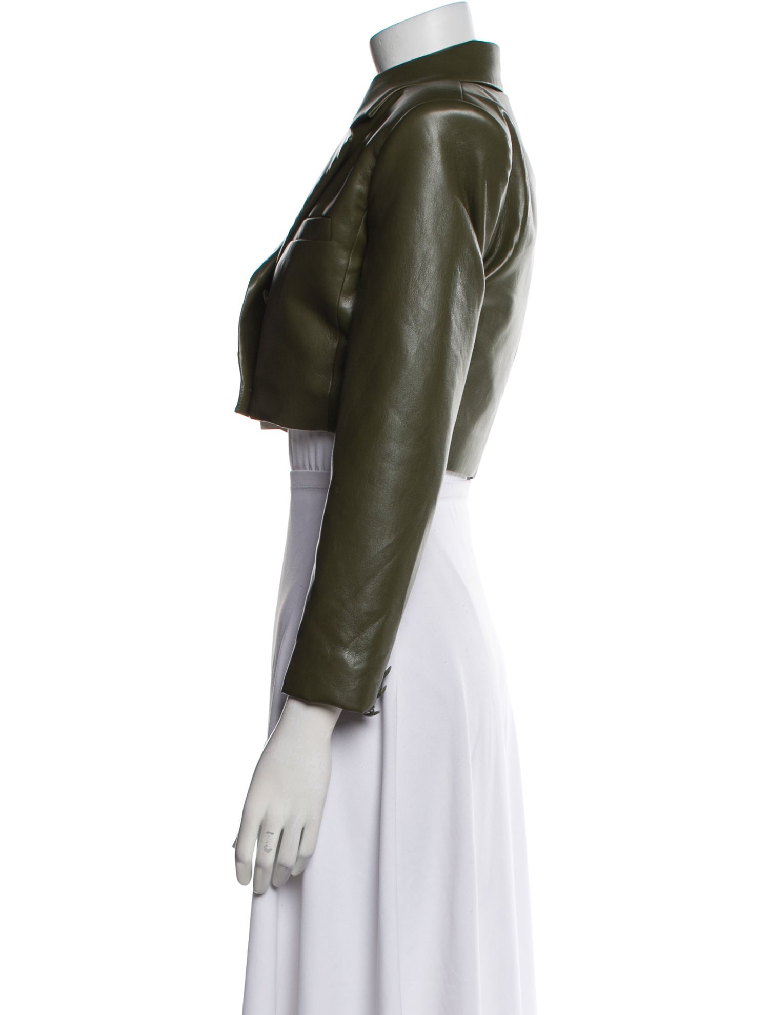 Alice + Olivia Faux Leather Bolero