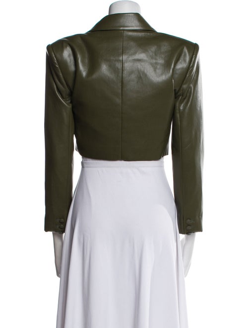 Alice + Olivia Faux Leather Bolero