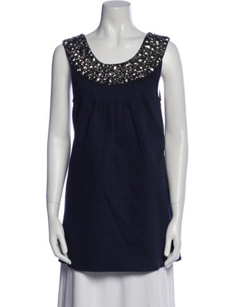Alice + Olivia Scoop Neck Sleeveless Tunic