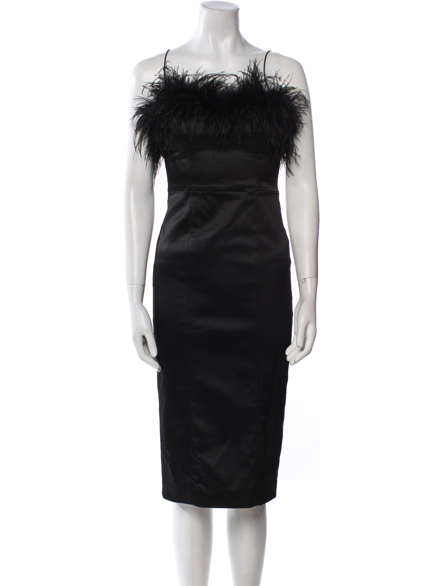 Alice + Olivia Square Neckline Midi Length Dress