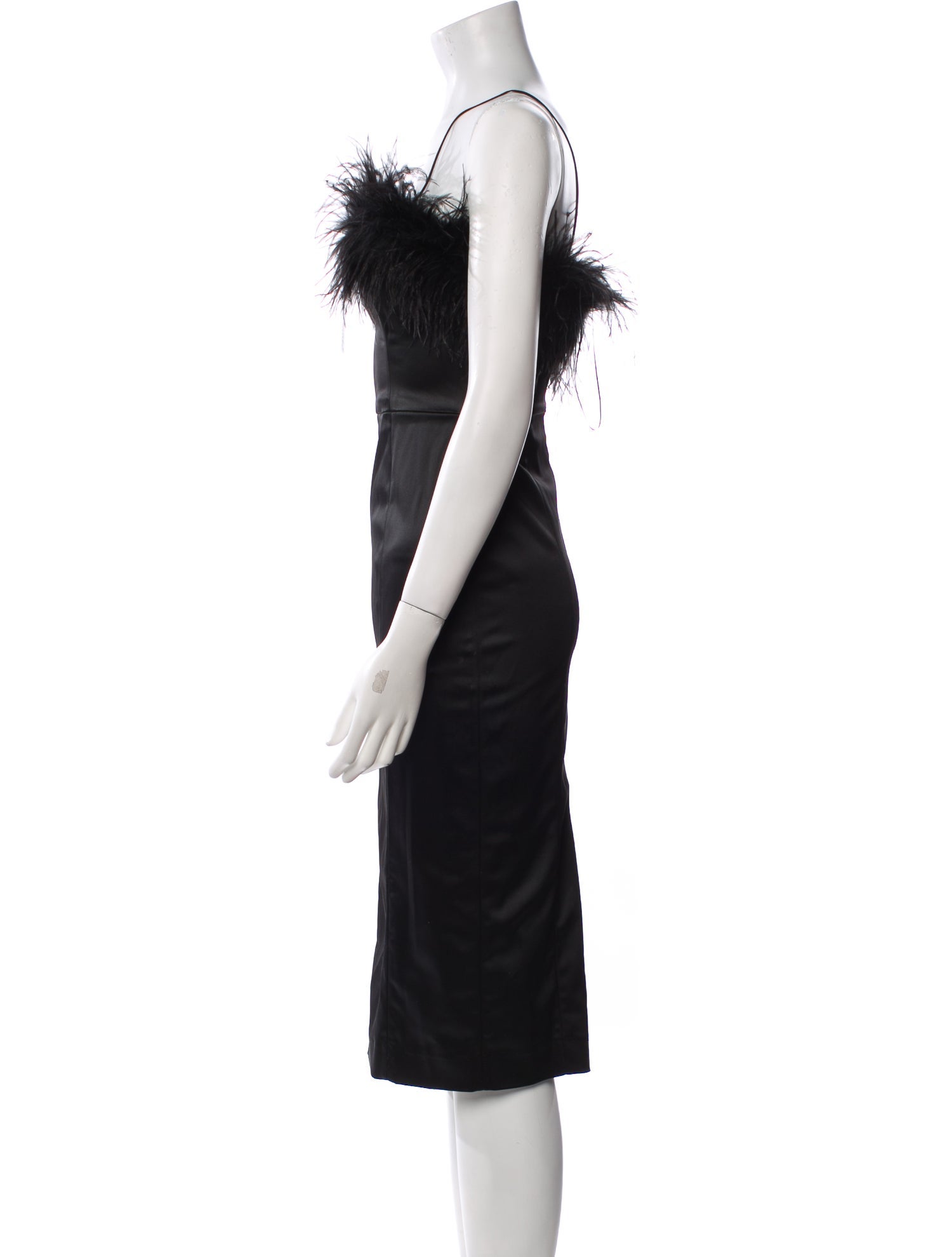 Alice + Olivia Square Neckline Midi Length Dress