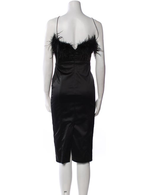 Alice + Olivia Square Neckline Midi Length Dress