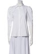 Alice + Olivia Three-Quarter Sleeve Button-Up Top