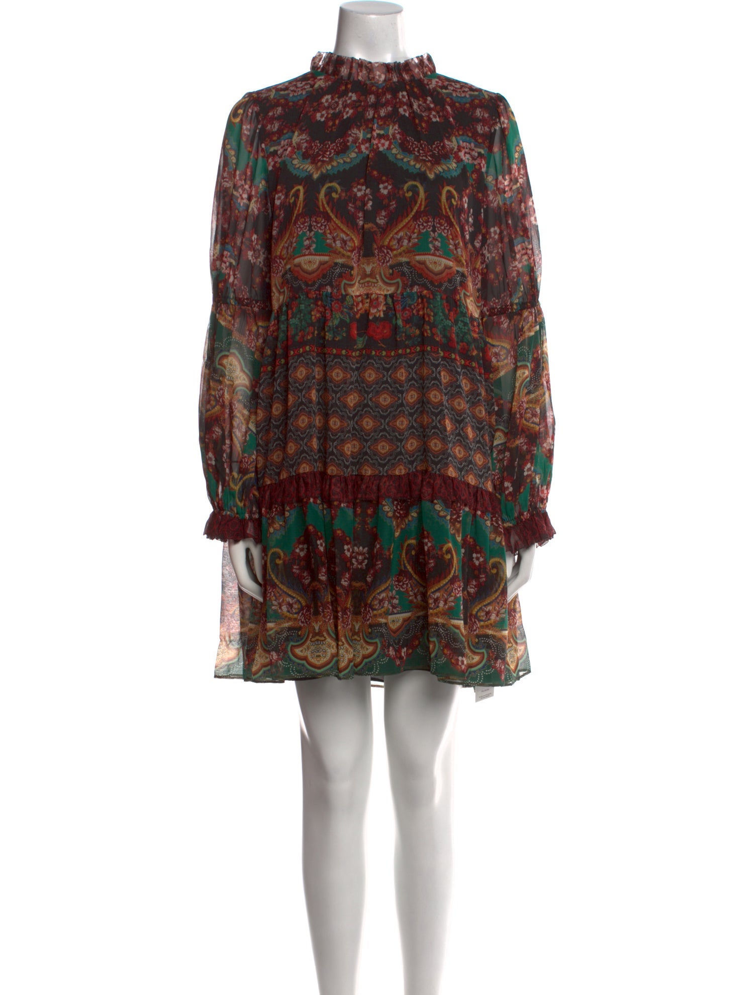 Alice + Olivia Paisley Print Knee-Length Dress