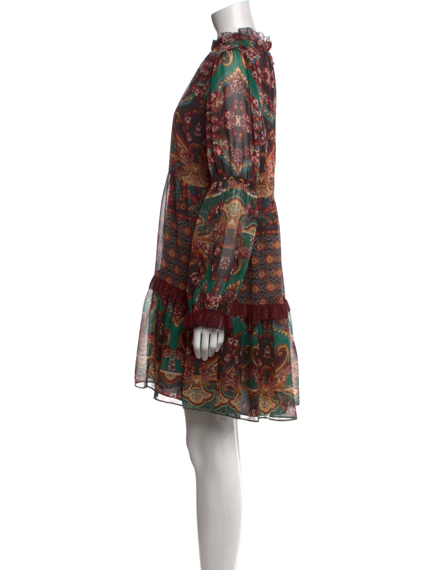 Alice + Olivia Paisley Print Knee-Length Dress