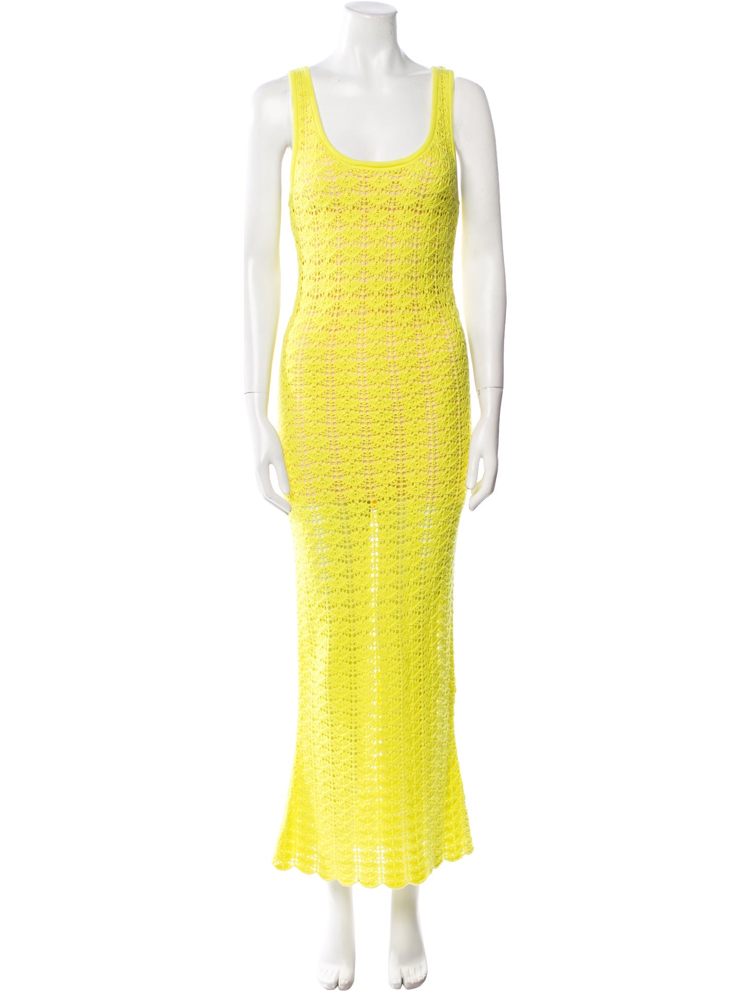 Alice + Olivia Scoop Neck Long Dress