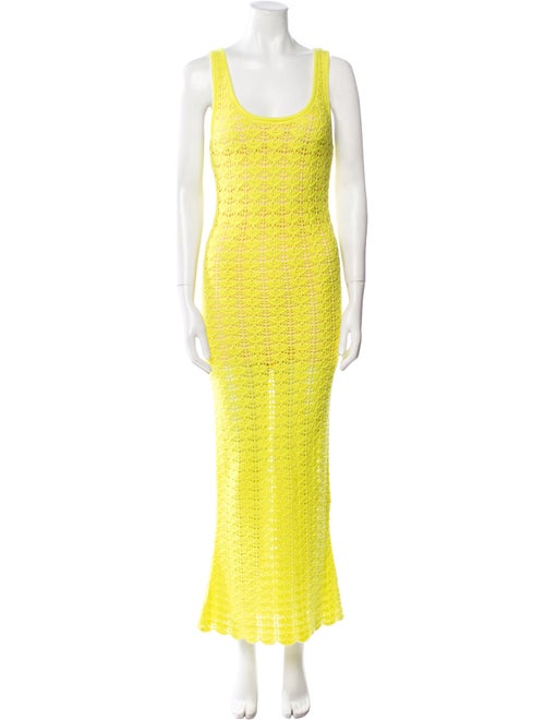 Alice + Olivia Scoop Neck Long Dress