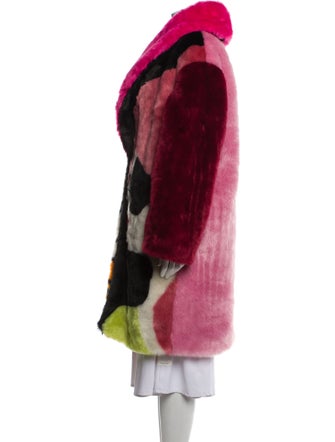 Alice + Olivia Faux Fur Printed Faux Fur Coat