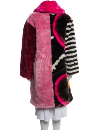 Alice + Olivia Faux Fur Printed Faux Fur Coat