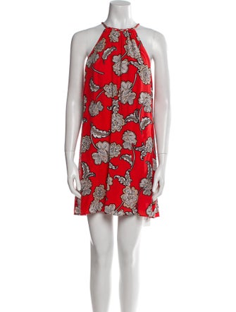 Alice + Olivia Floral Print Mini Dress