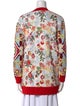Alice + Olivia Floral Print V-Neck Sweater