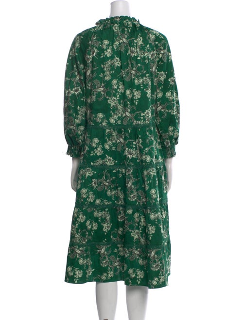 Alice + Olivia Floral Print Midi Length Dress