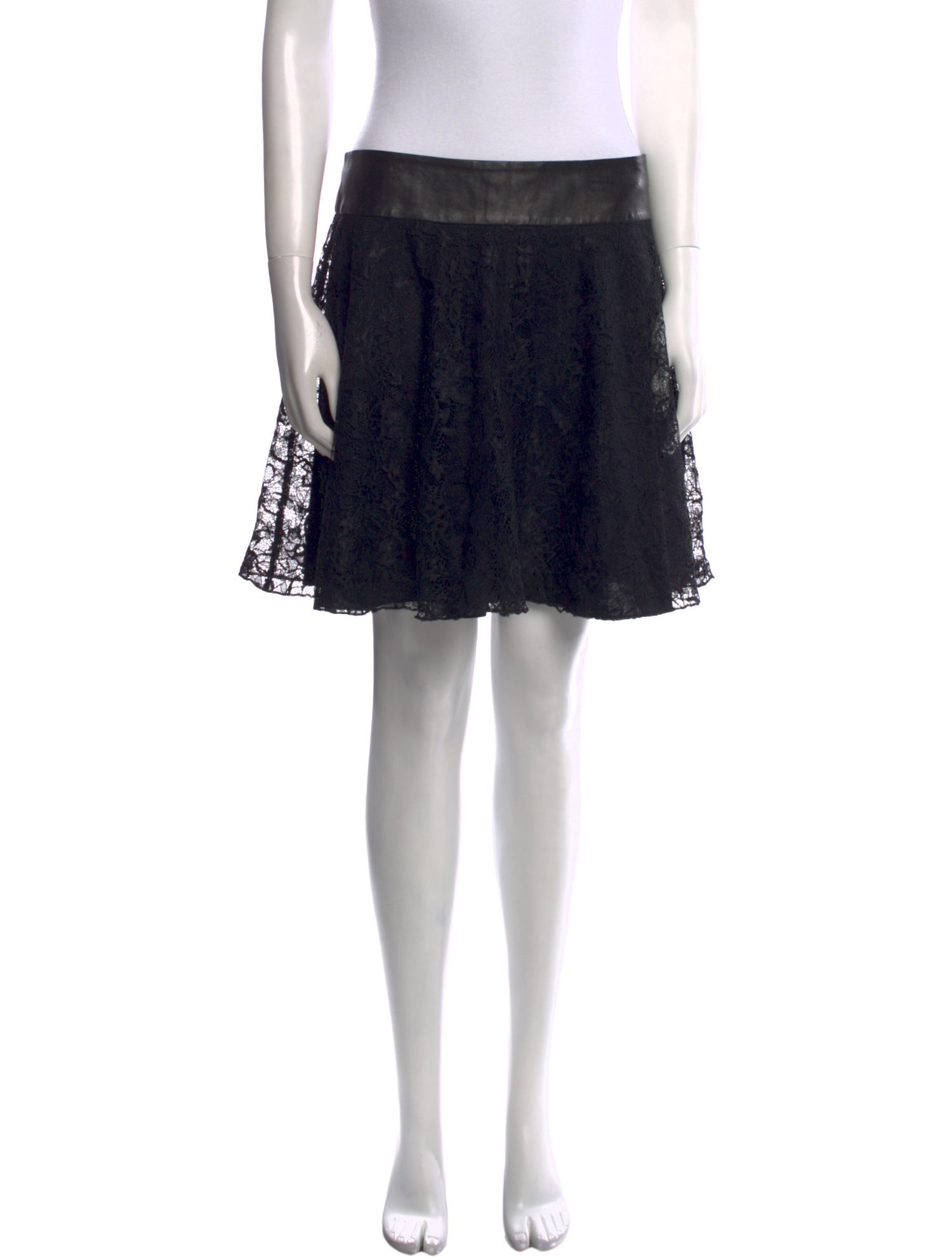 Alice + Olivia Lace Pattern Mini Skirt