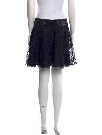 Alice + Olivia Lace Pattern Mini Skirt