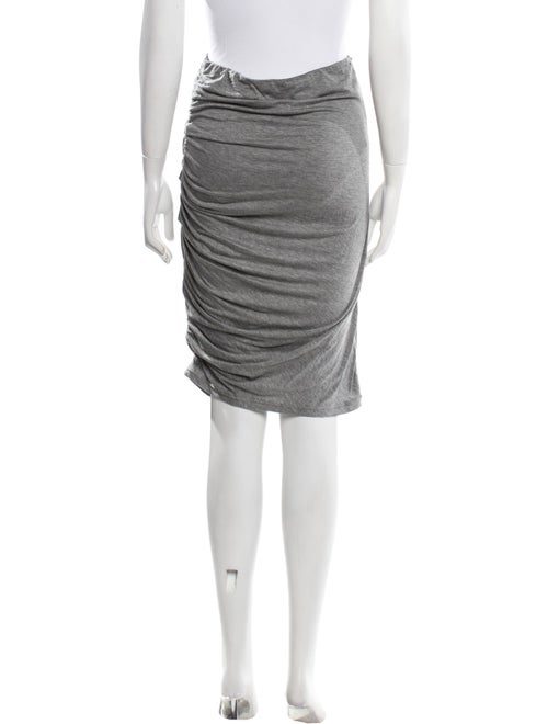 Alice + Olivia Pleated Accents Knee-Length Skirt