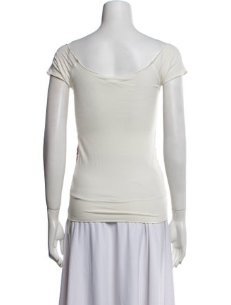 Alice + Olivia Patterned Square Neckline Top