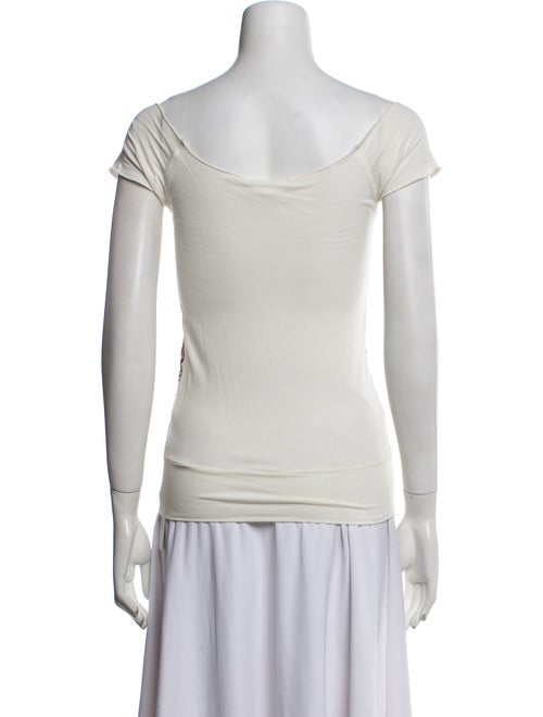 Alice + Olivia Patterned Square Neckline Top