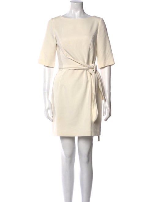 Alice + Olivia Bateau Neckline Mini Dress