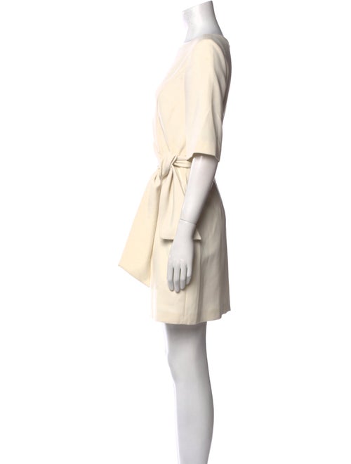 Alice + Olivia Bateau Neckline Mini Dress