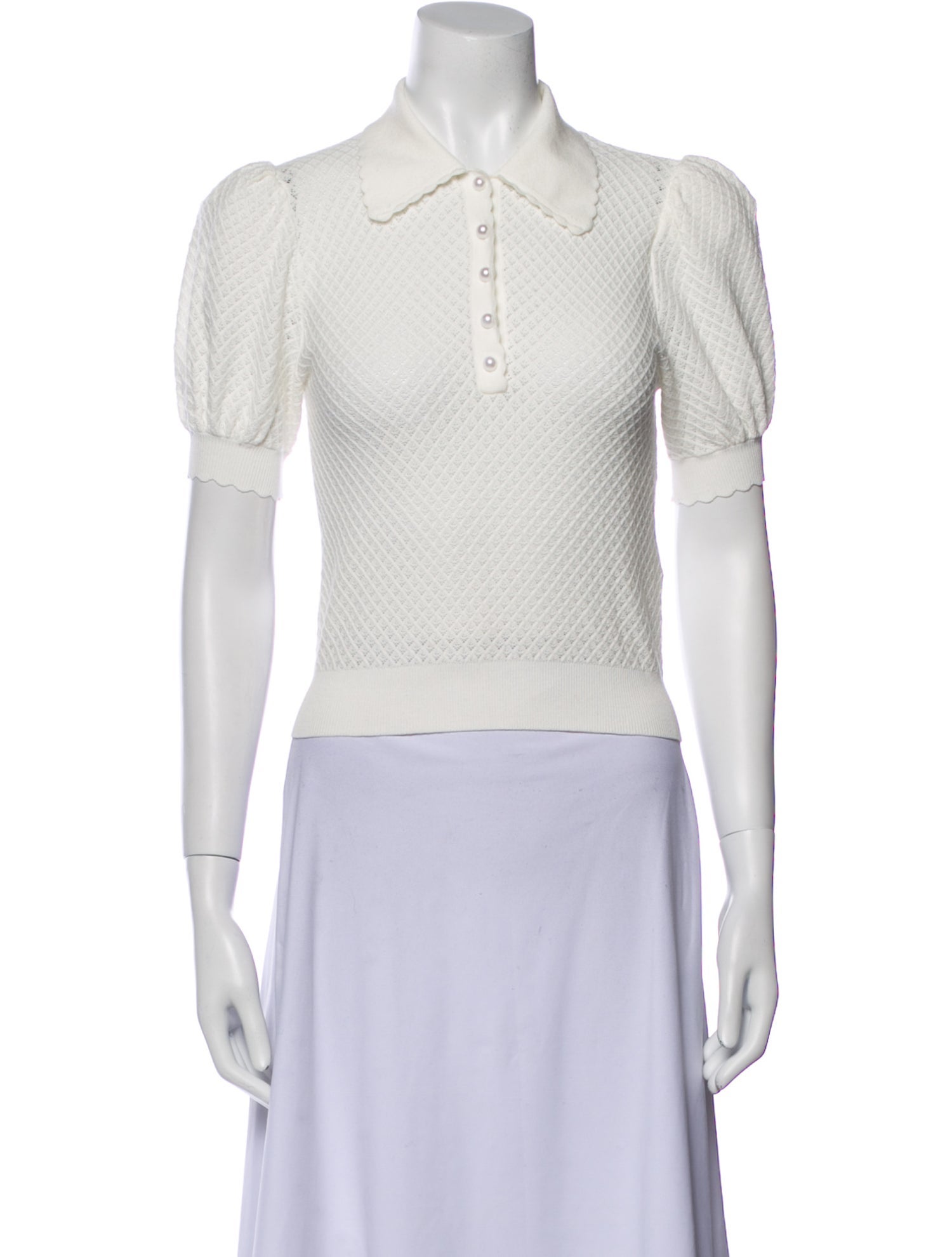 Alice + Olivia Short Sleeve Polo