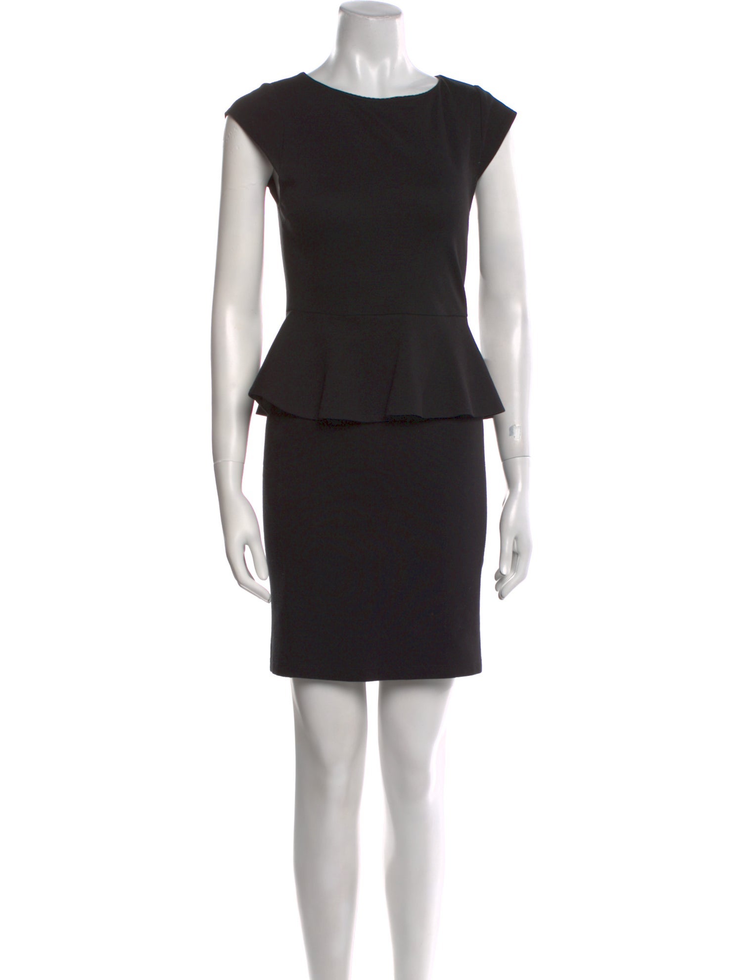 Alice + Olivia Bateau Neckline Mini Dress