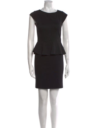 Alice + Olivia Bateau Neckline Mini Dress