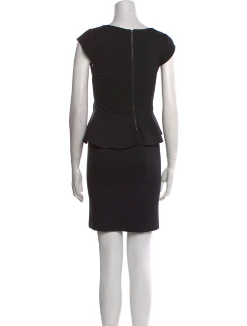 Alice + Olivia Bateau Neckline Mini Dress