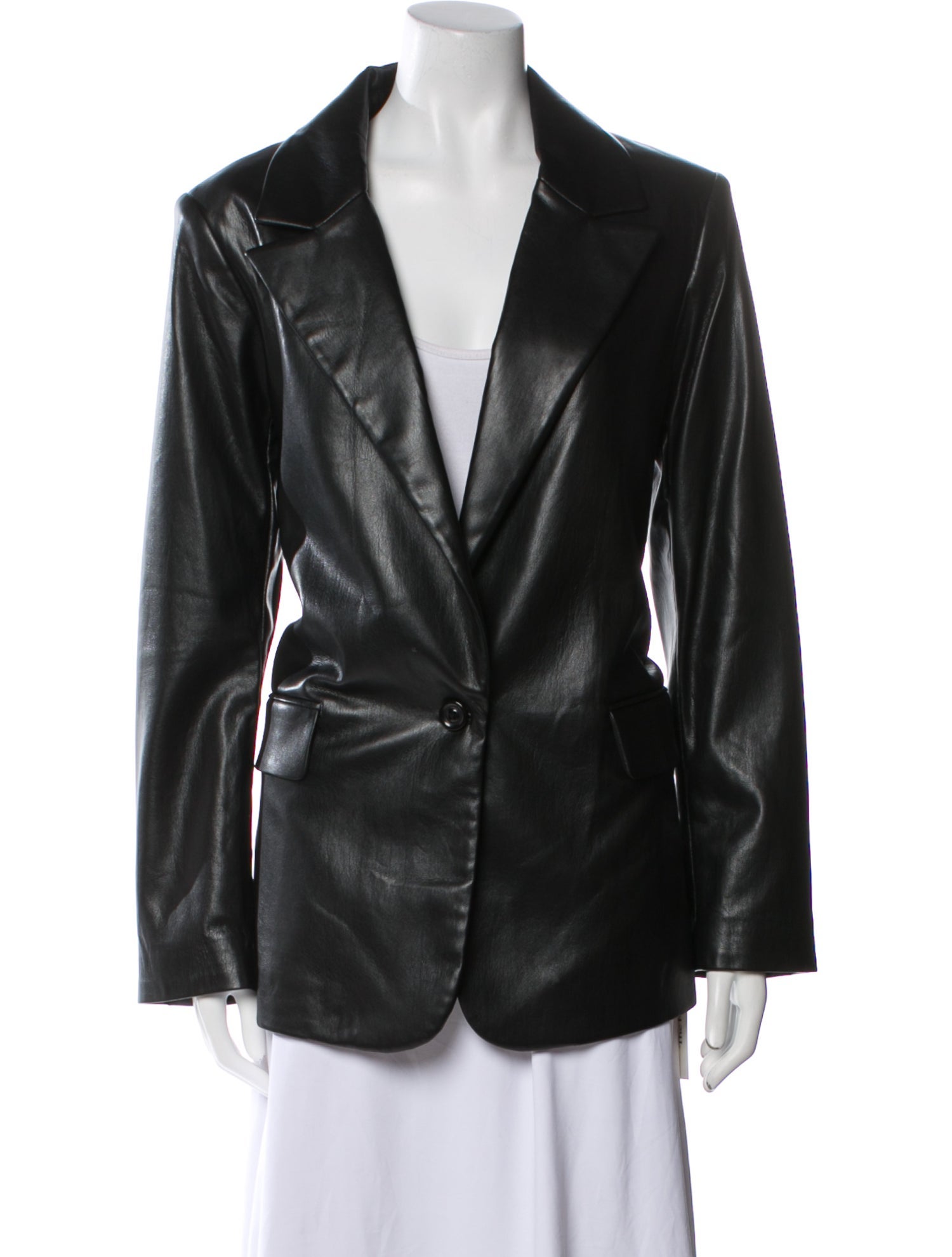 Alice + Olivia Faux Leather Blazer w/ Tags