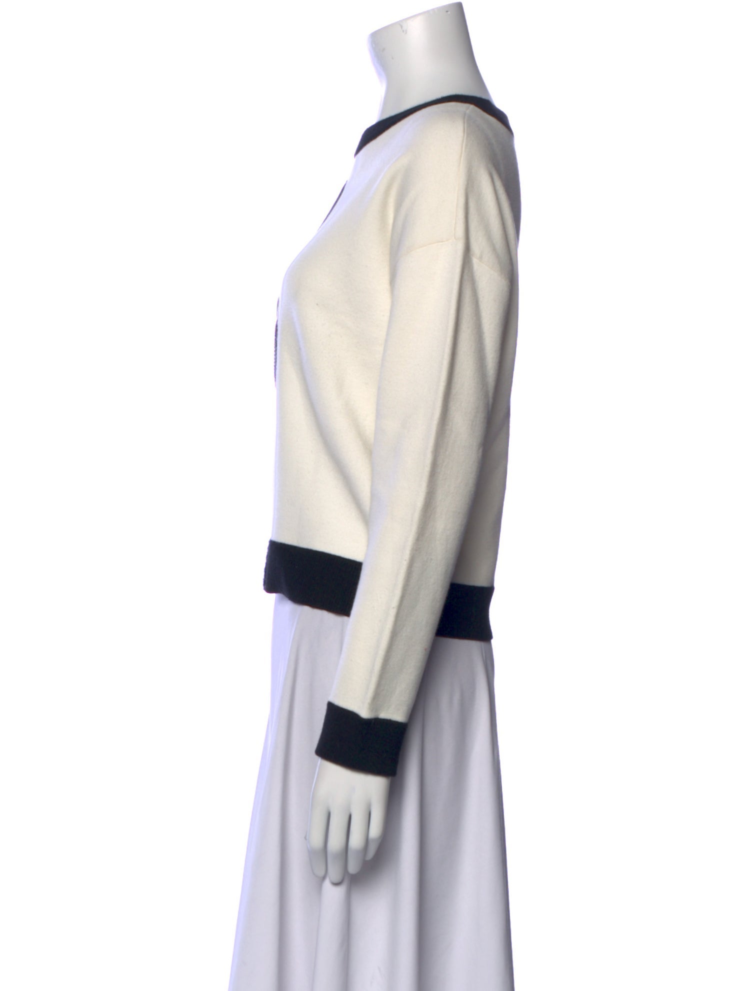 Alice + Olivia Wool Graphic Print Sweatshirt