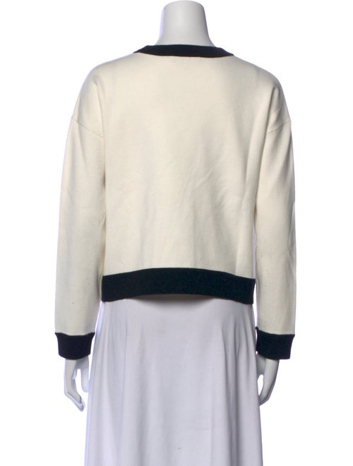 Alice + Olivia Wool Graphic Print Sweatshirt