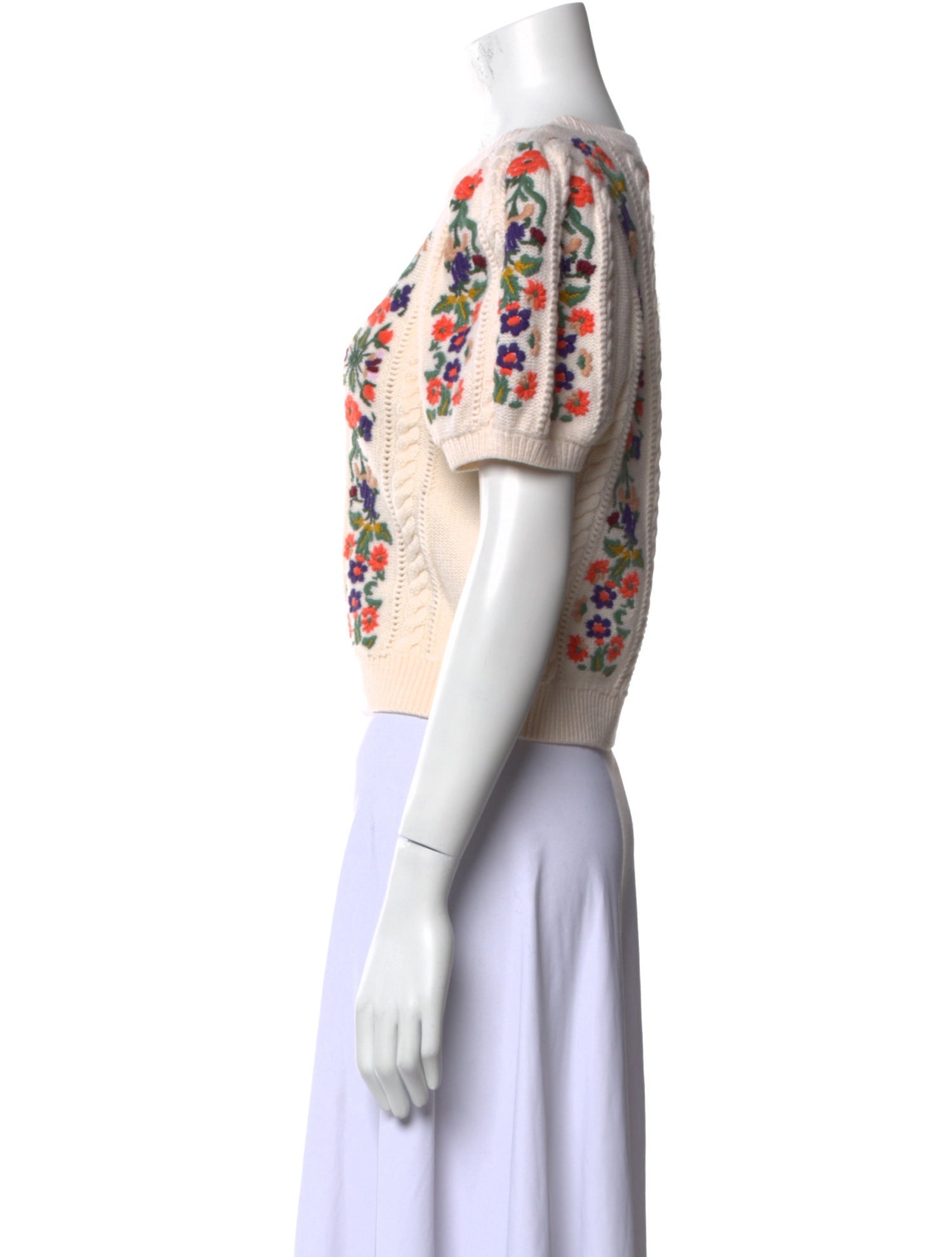 Alice + Olivia Wool Printed Sweater