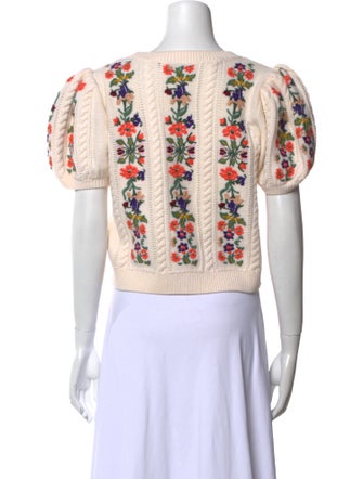 Alice + Olivia Wool Printed Sweater