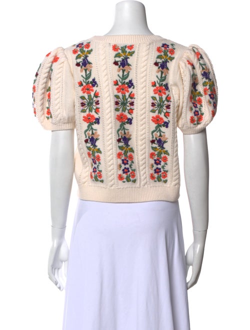 Alice + Olivia Wool Printed Sweater