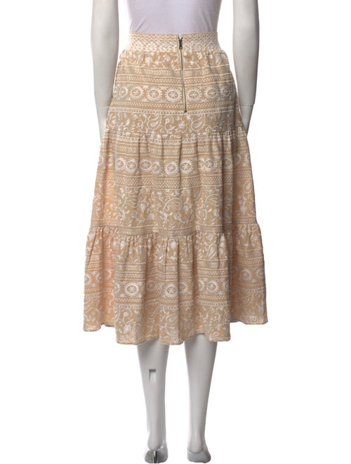 Alice + Olivia Lace Pattern Midi Length Skirt