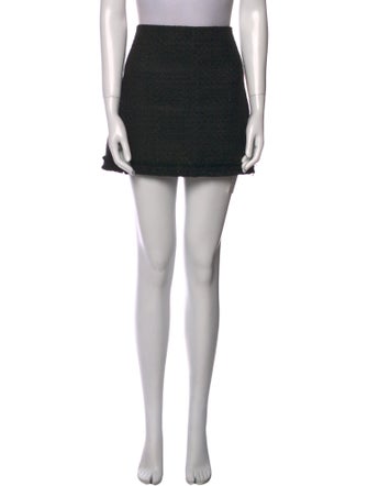 Alice + Olivia Pleated Accents Mini Skirt