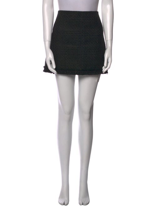 Alice + Olivia Pleated Accents Mini Skirt