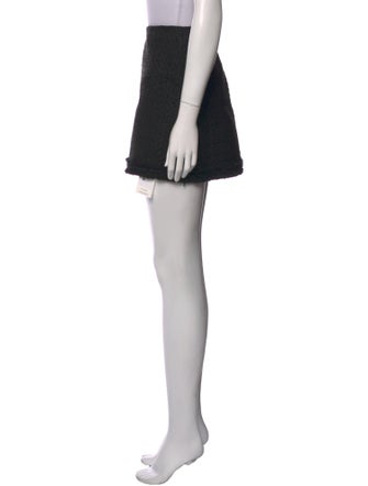 Alice + Olivia Pleated Accents Mini Skirt