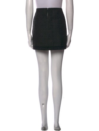 Alice + Olivia Pleated Accents Mini Skirt