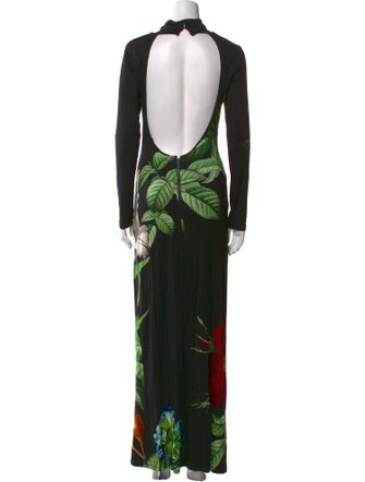 Alice + Olivia Floral Print Long Dress